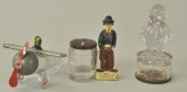 GROUPING OF GLASS CANDY CONTAI