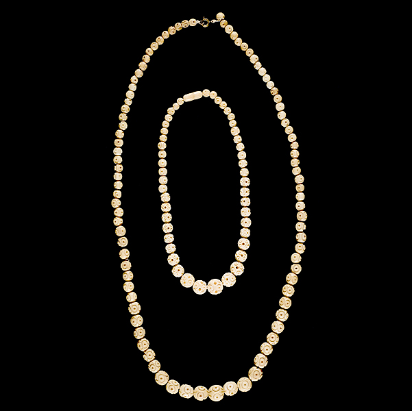 Grouping of Ivory Jewelry