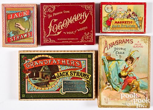 GROUPING OF JACK STRAW GAMES, ETC.,