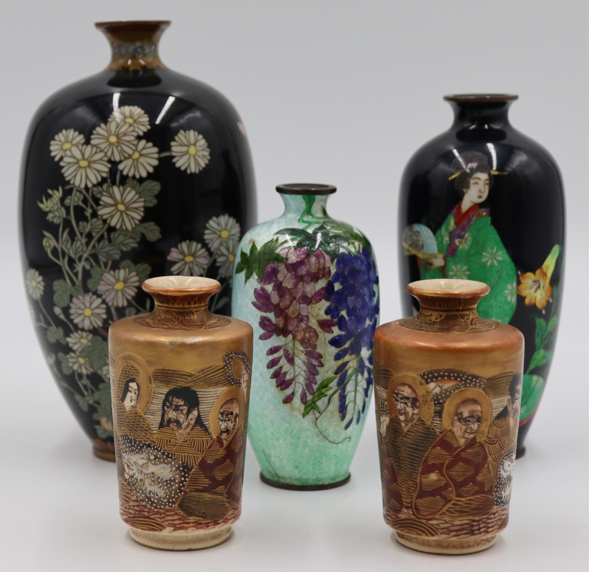 GROUPING OF JAPANESE CLOISONNE