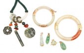 GROUPING OF LADIES JADE JEWELR