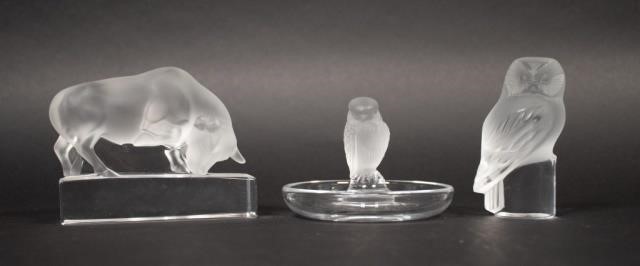 GROUPING OF LALIQUE CRYSTAL