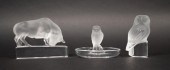 GROUPING OF LALIQUE CRYSTAL AN