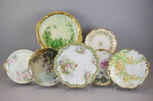 GROUPING OF LIMOGES PLATES &