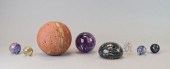 GROUPING OF MARBLES & PAPERWEI