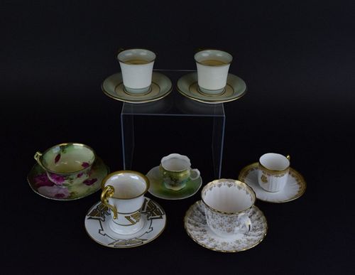 GROUPING OF PORCELAIN CUPS &