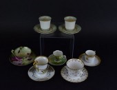 GROUPING OF PORCELAIN CUPS & S