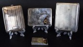 GROUPING OF SILVER CIGARETTE &