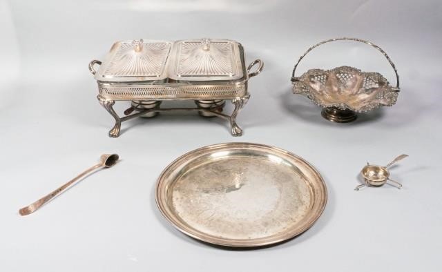 GROUPING OF SILVERPLATE5 pieces