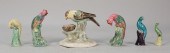 GROUPING OF SIX PORCELAIN BIRD