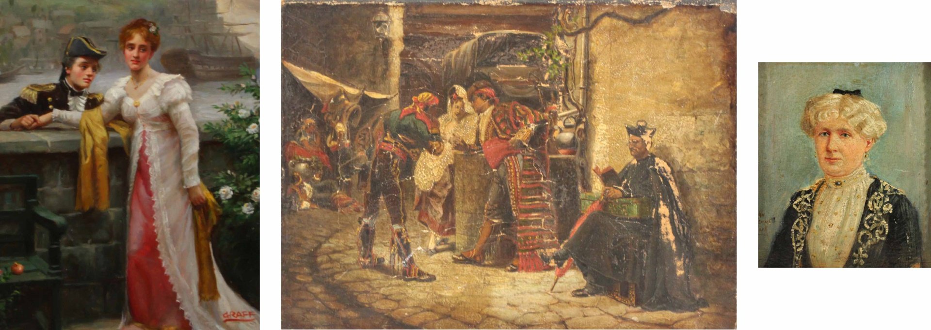 GROUPING OF THREE DECORATIVE