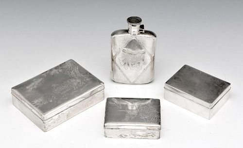 GROUPING OF THREE SILVER