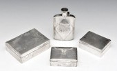 GROUPING OF THREE SILVER CIGAR