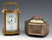 GROUPING OF TWO CLOCKS, TIFFAN