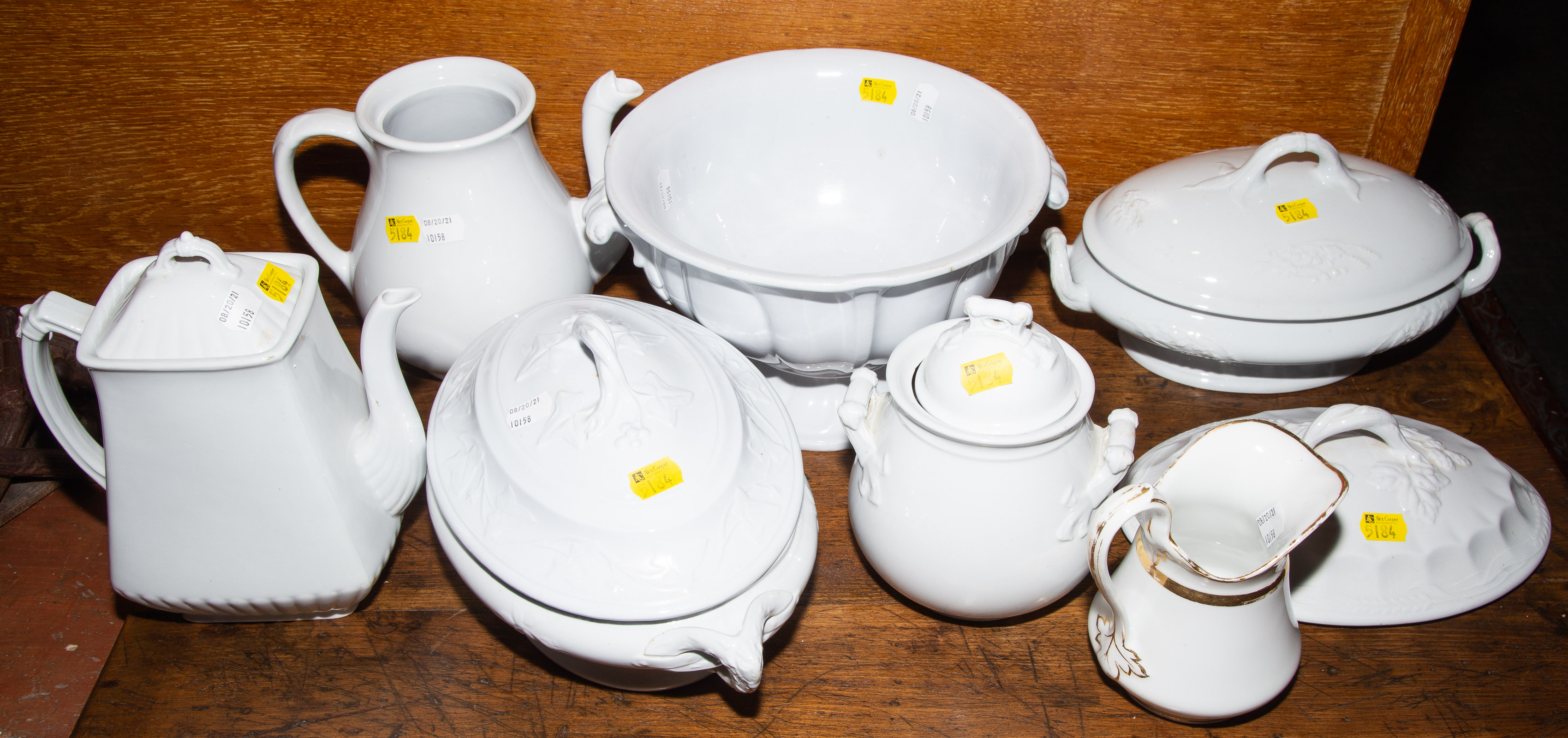 GROUPING OF VINTAGE IRONSTONE .