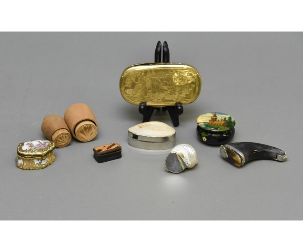 Grouping to include a brass tobacco