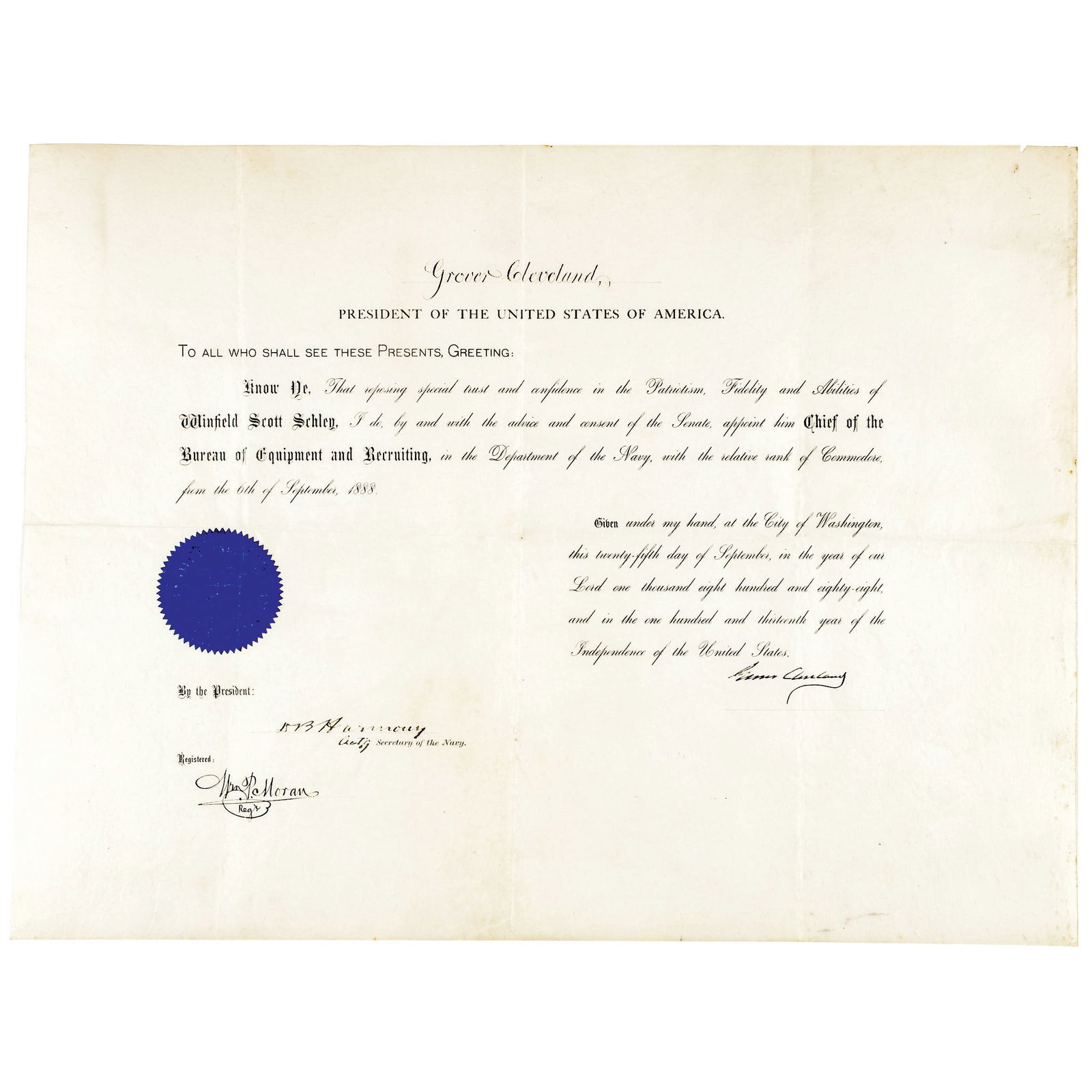 GROVER CLEVELAND APPOINTS