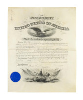 GROVER CLEVELAND SIGNED COMMIS