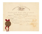 GROVER CLEVELAND SIGNED POSTMA