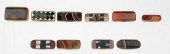 GRP: 10 AGATE BOXES SNUFF BOX