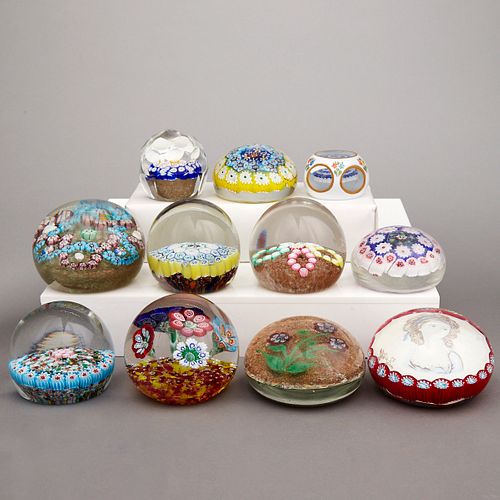 GRP: 11 MURANO GLASS MILLEFIORI