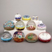 GRP: 11 MURANO GLASS MILLEFIOR