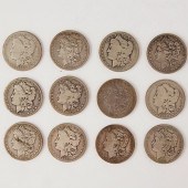 GRP: 12 MORGAN SILVER DOLLAR C