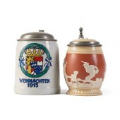 GRP: 2 ANTIQUE GERMAN METTLACH