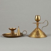 GRP: 2 ARTS & CRAFTS BRASS CAN