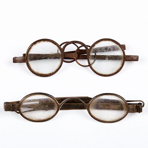 GRP: 2 COIN SILVER SPECTACLES