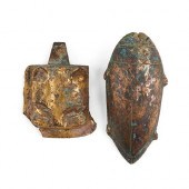 GRP: 2 HAN CHINESE GILT BRONZE