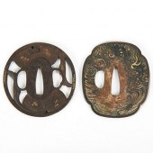 GRP: 2 JAPANESE BRONZE TSUBAS