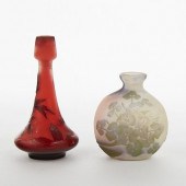 GRP: 2 SIGNED GALLE CAMEO GLAS