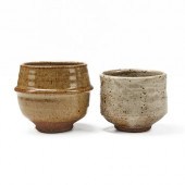 GRP: 2 STUDIO POTTERY CUPS - W
