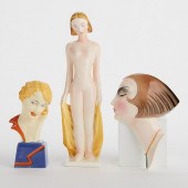 GRP: 3 ART DECO CERAMIC PIECES