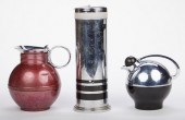 GRP: 3 ART DECO CHROME BARWARE