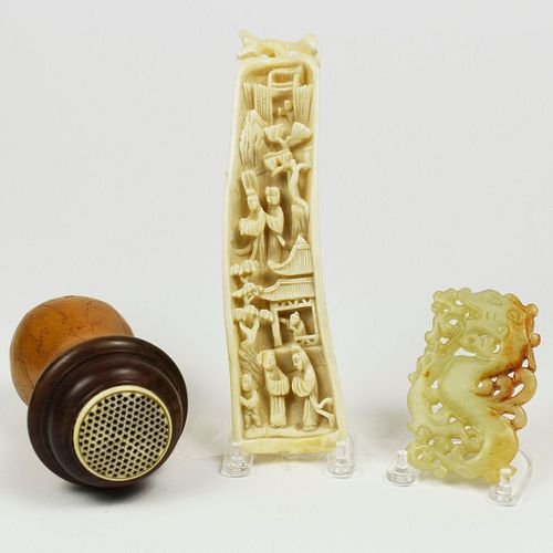 GRP: 3 BONE JADE AND GOURD