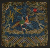 GRP: 3 CHINESE SILK RANK BADGE