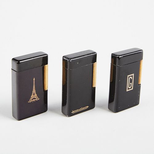 GRP: 3 DUNHILL BLACK ENAMELED