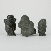 GRP: 3 INUIT STONE CARVINGS MO