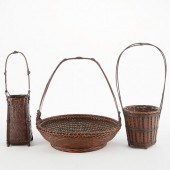 GRP: 3 JAPANESE IKEBANA BASKET