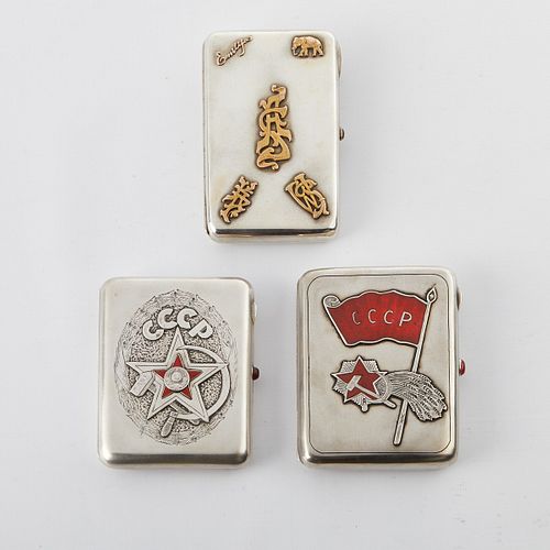 GRP: 3 STERLING SILVER RUSSIA