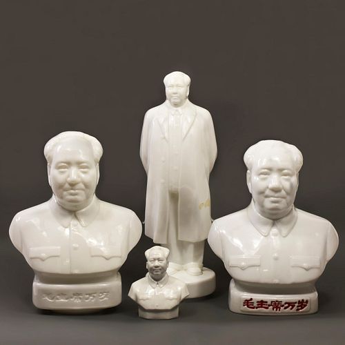 GRP: 4 CHINESE PRC PORCELAIN MAO