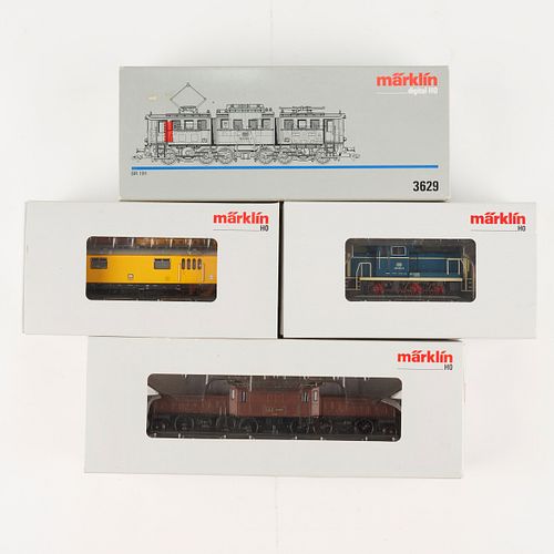 GRP: 4 MARKLIN HO SCALE TRAINS -