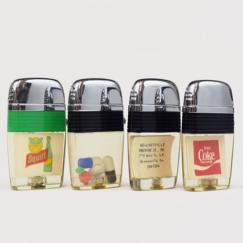 GRP: 4 SCRIPTO VU-LIGHTERS W/