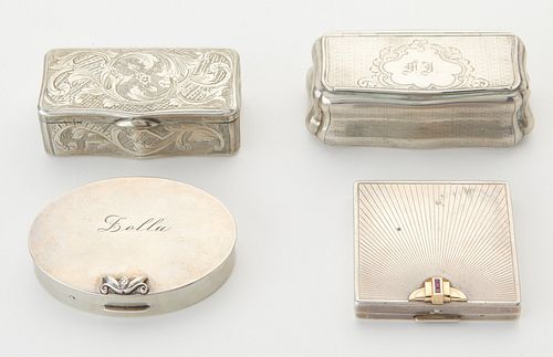 GRP: 4 SILVER CASES GEORG