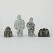 GRP: 4 STONE INUIT CARVINGS FI
