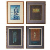 GRP: 4 WOODBLOCK PRINTS HIROYU