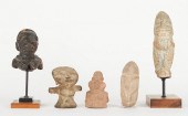 GRP: 5 20TH C. AFRICAN STONE C