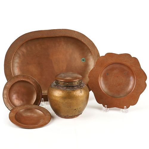 GRP: 5 ARTS & CRAFTS HAMMERED